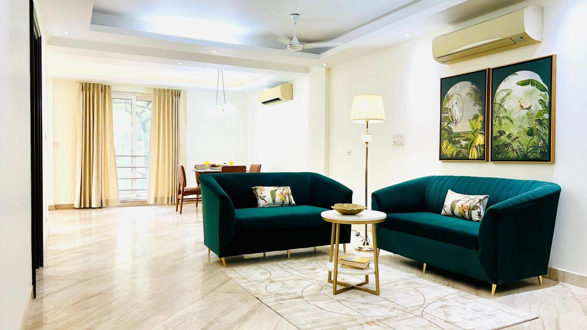 Olive Serviced Apartments - New Friends Colony Neu-Delhi Zimmer foto
